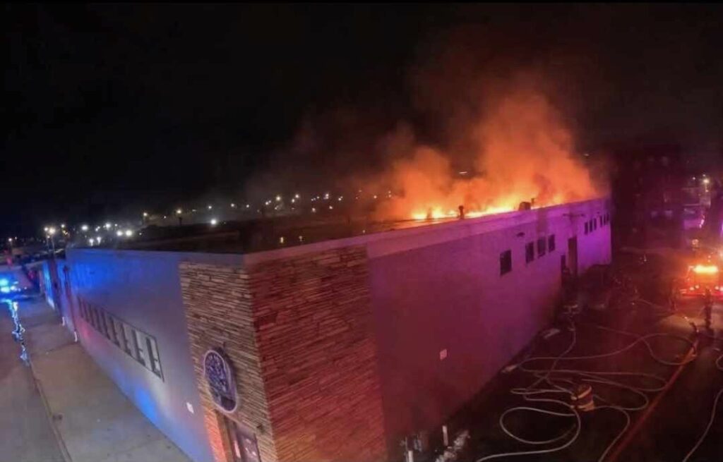 Butler Brothers Building On Fire