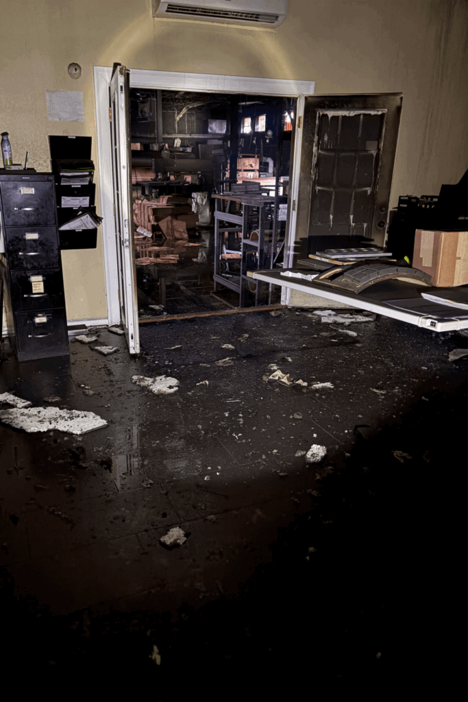 Butler Brothers Inside Office Fire
